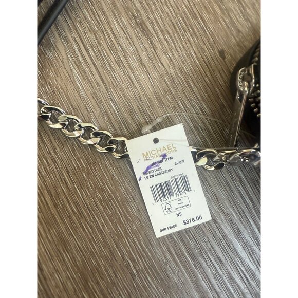 Michael Kors Black Jet Set Handbag Purse Crossbody Retail $378 Logo Bag NEW NWT - Picture 8 of 10